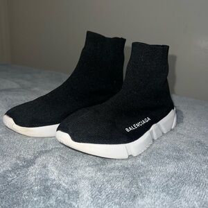 COPY - SOLD Balenciaga Black and White Sneakers with Chunky Sole